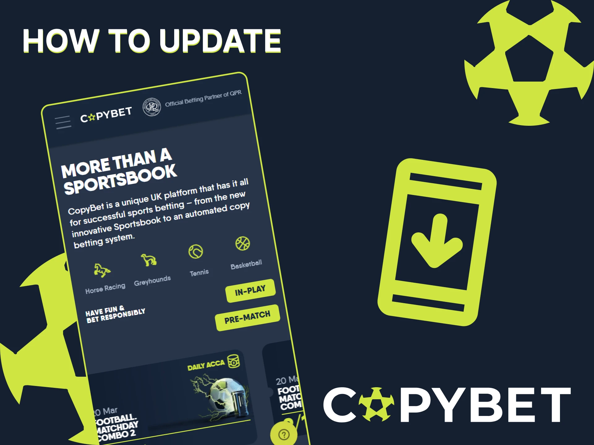 Find out how to update the CopyBet app.