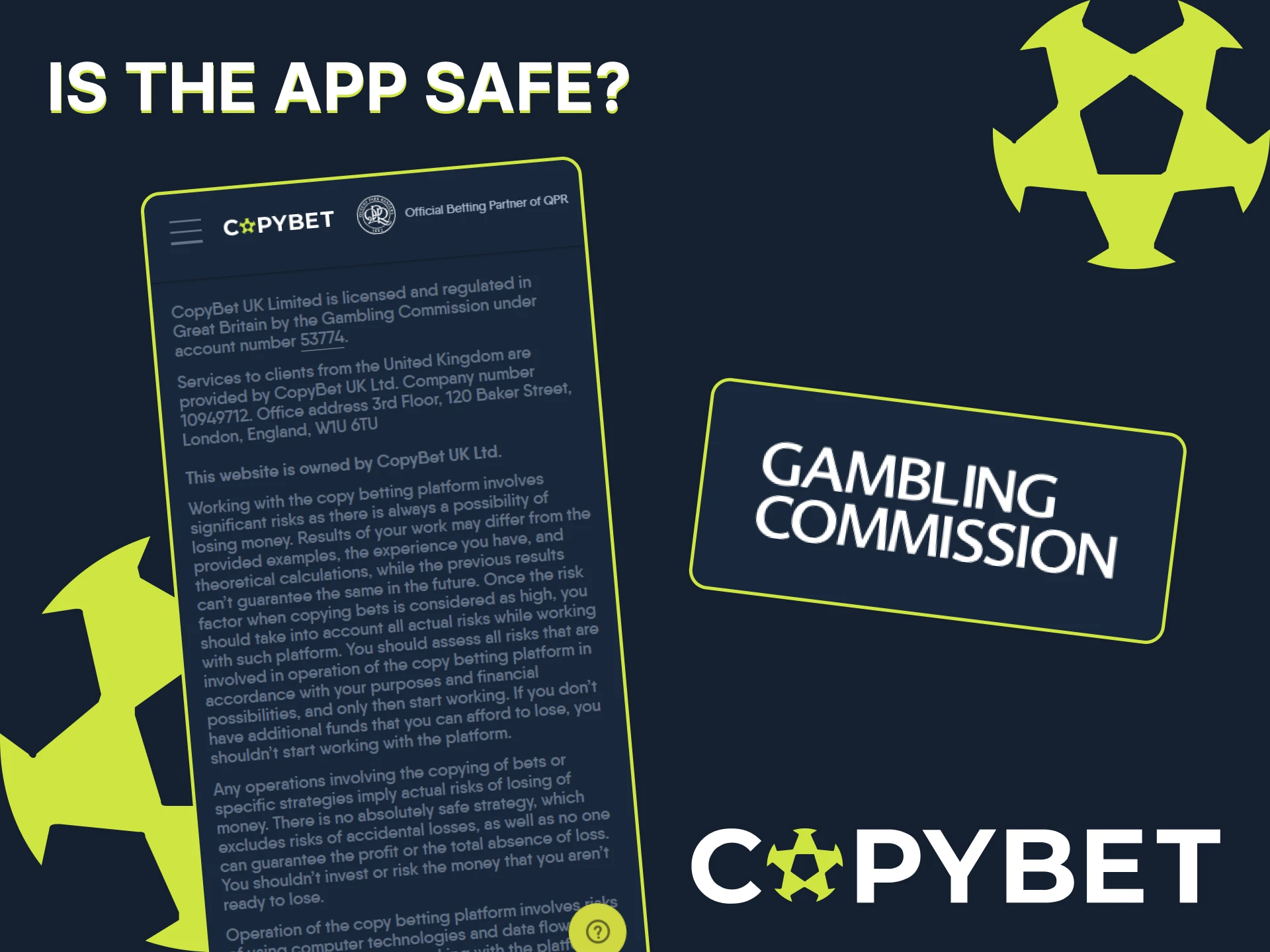 The official CopyBet app is licensed and safe for users.