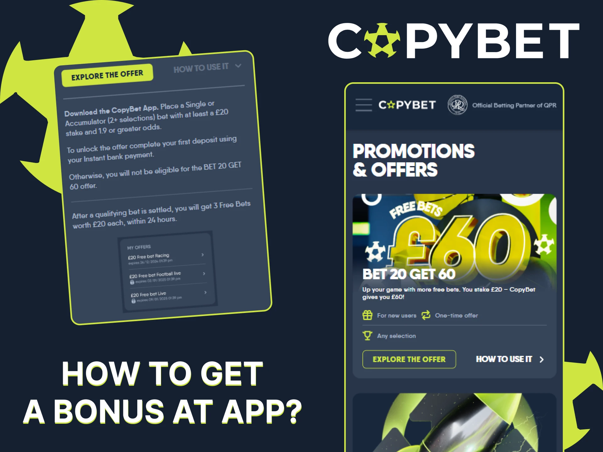 Find out how to get bonuses on the CopyBet app.