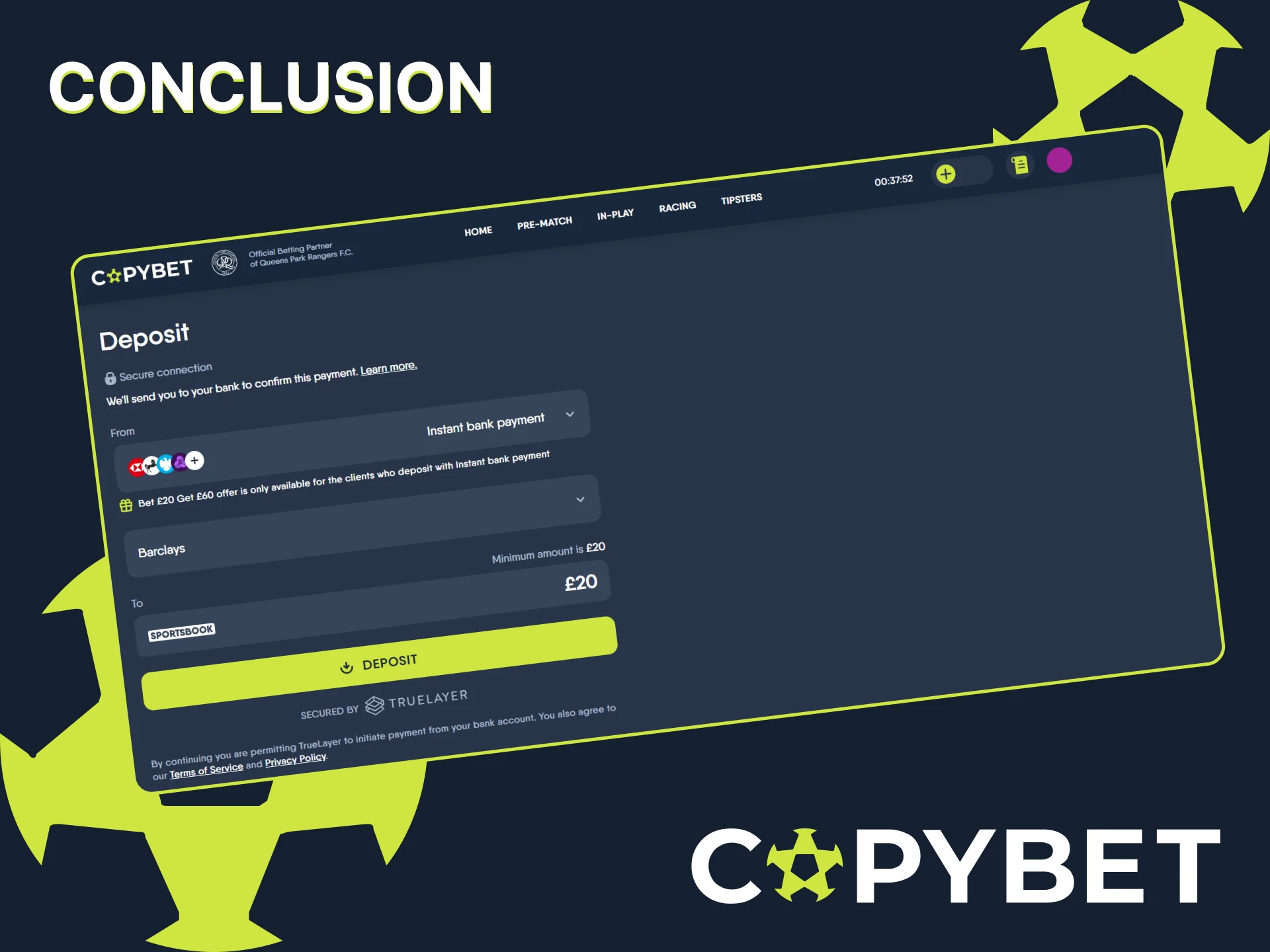 The official CopyBet website caters to different types of customers.