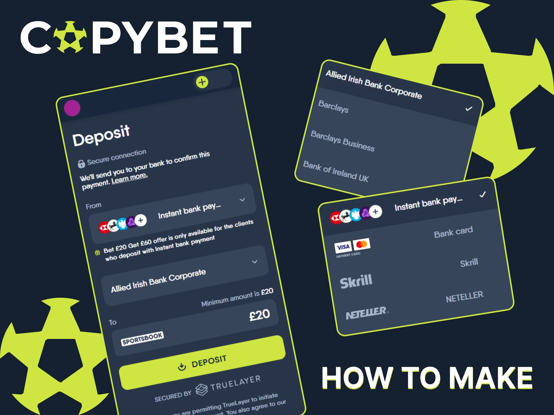 Find out how to make a deposit to your CopyBet account.