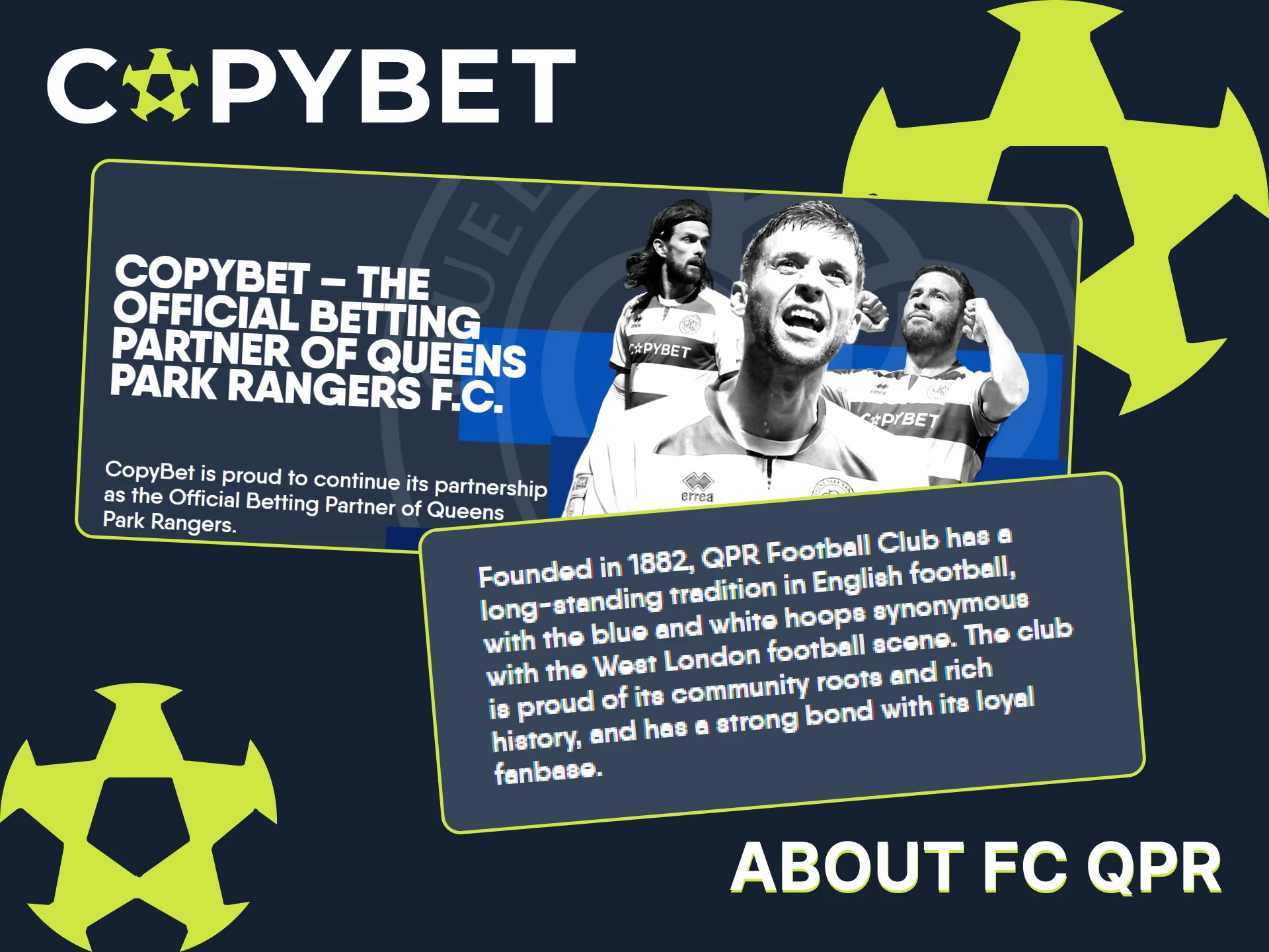 Learn more about QPR Football Club at CopyBet.