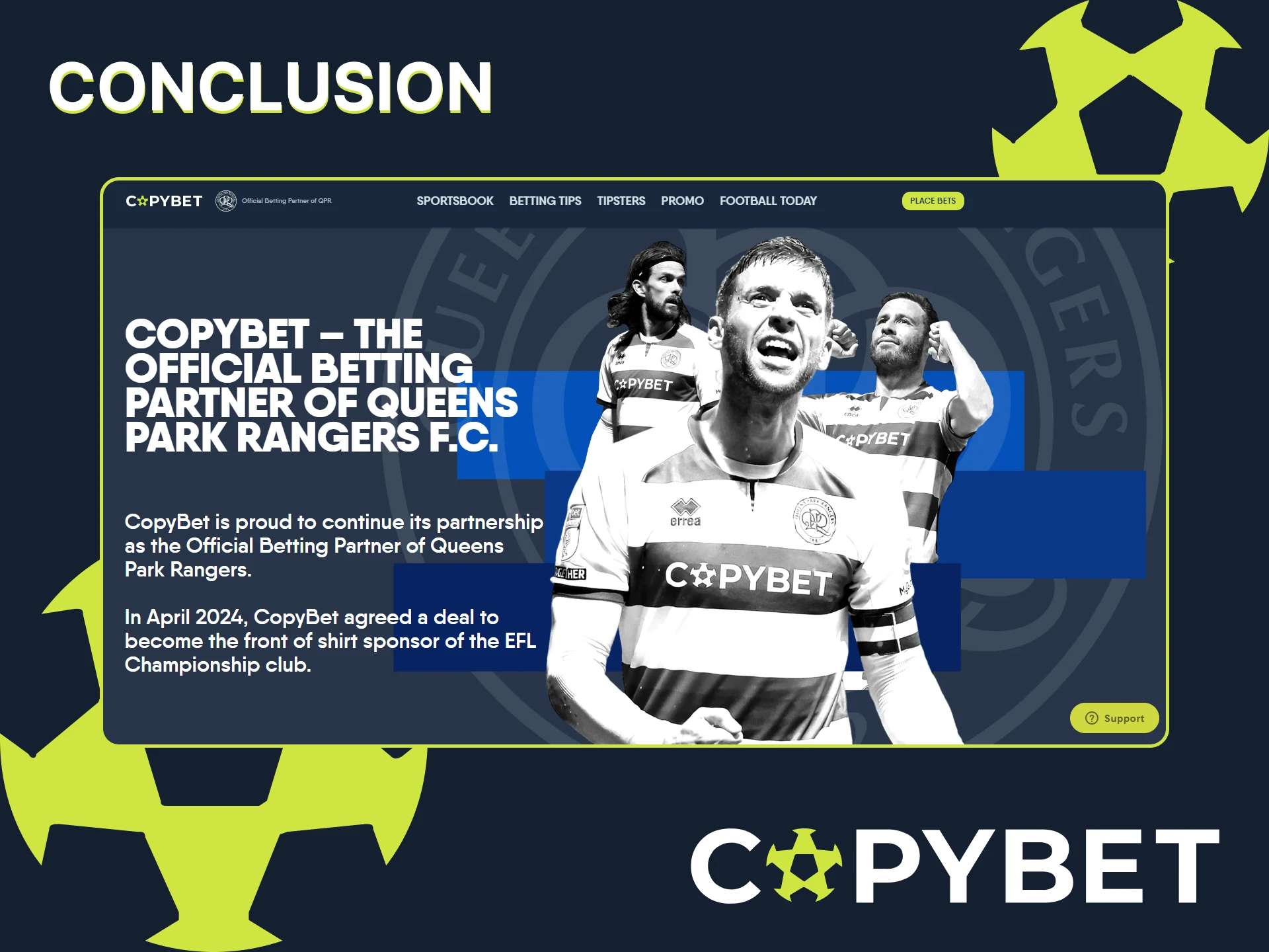 CopyBet is delighted to partner with QPR Football Club.