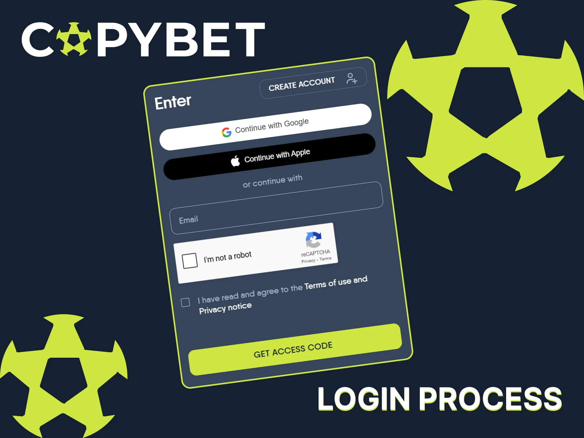 Open the official CopyBet website and log in to your account.