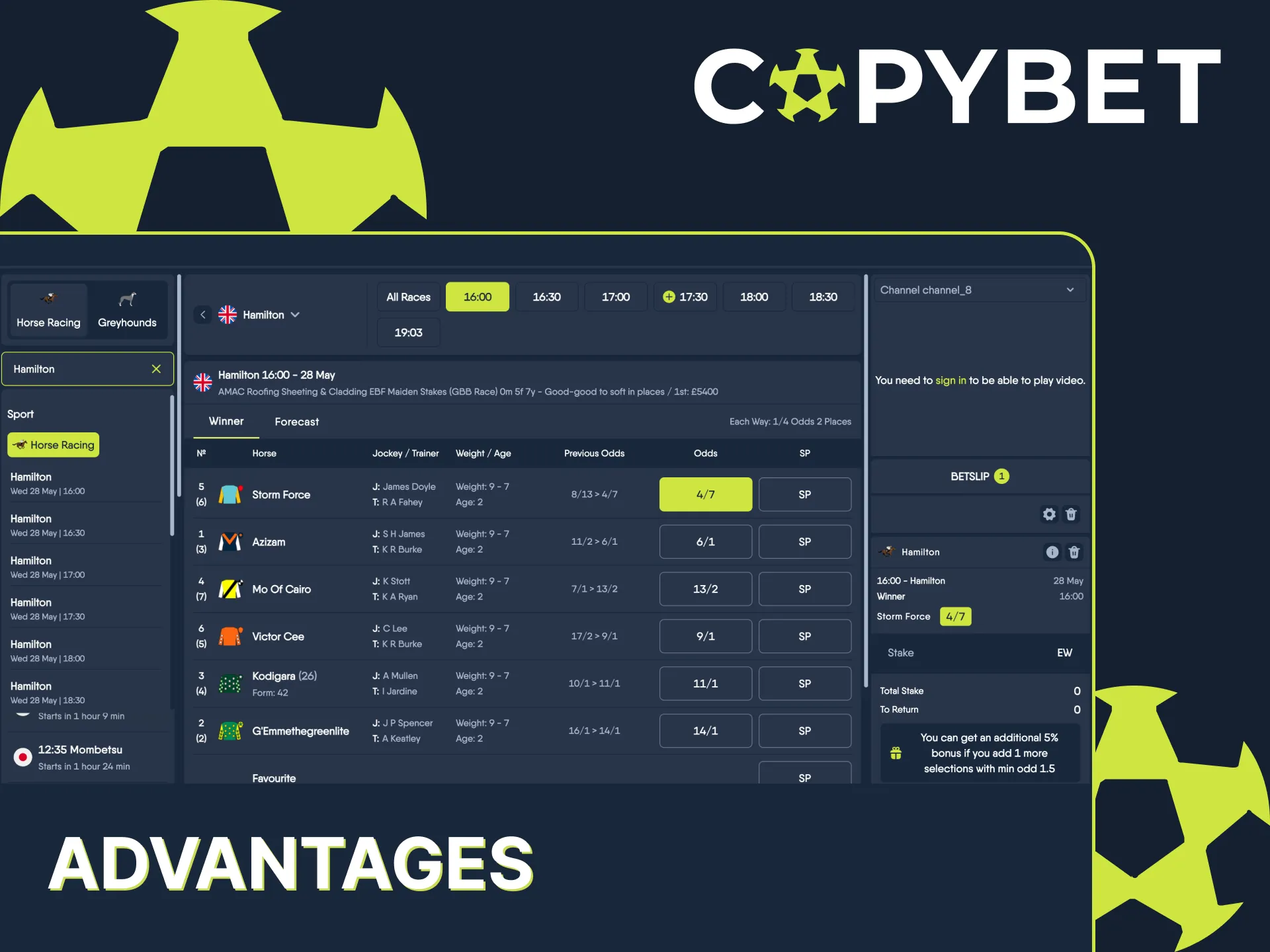 Horse racing made thrilling with Copybet bonuses.