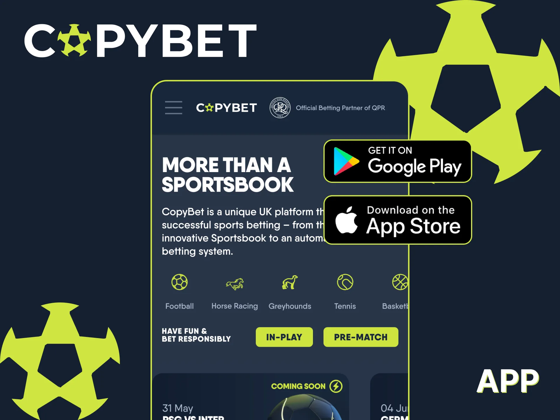 Copybet app makes every table tennis point count.