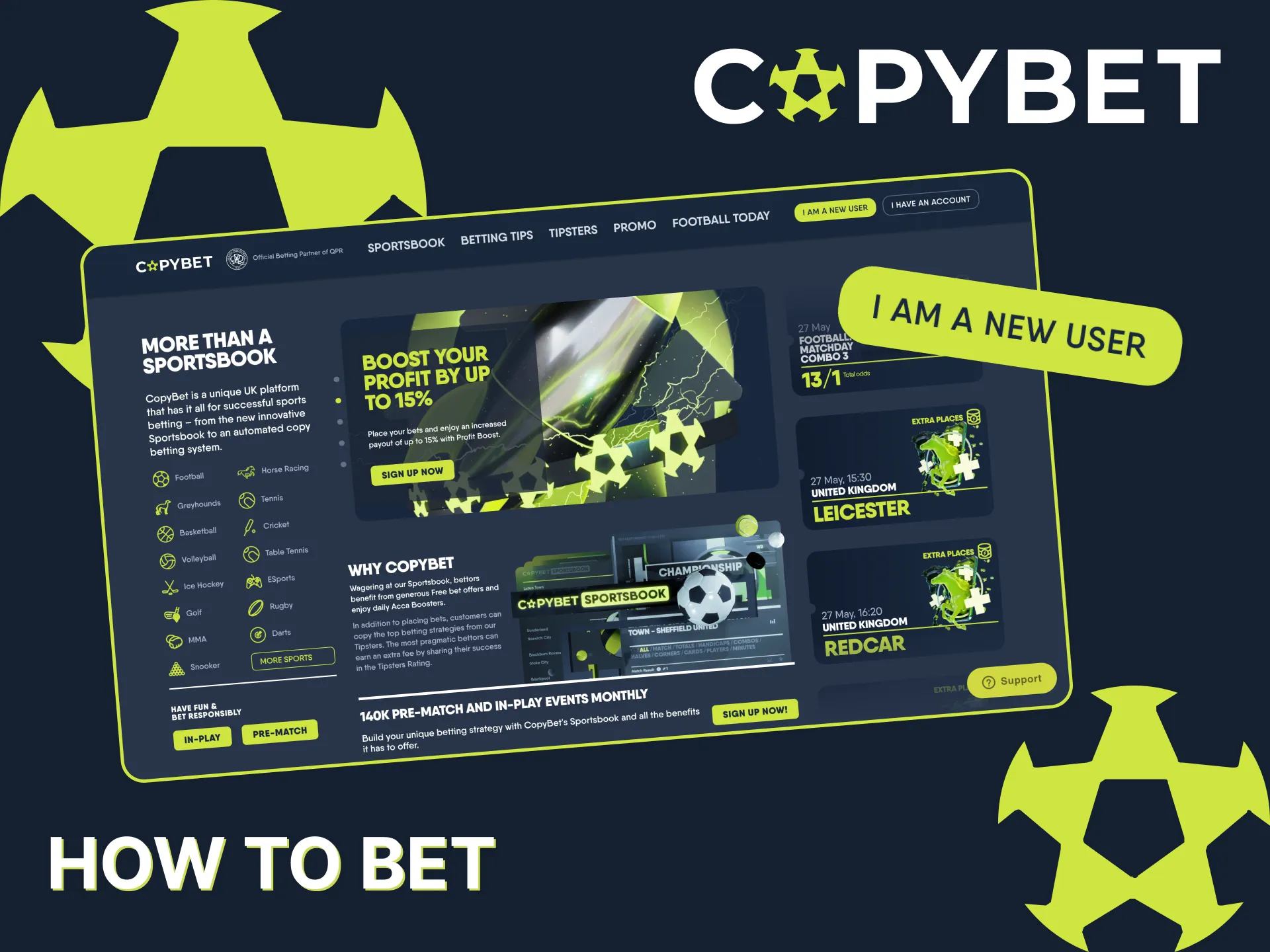 Start betting on volleyball with Copybet today.