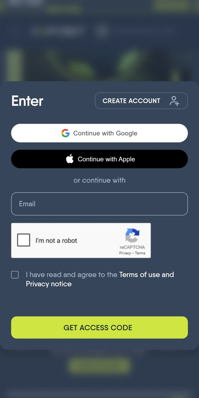 Log in to your CopyBet account to make a deposit.