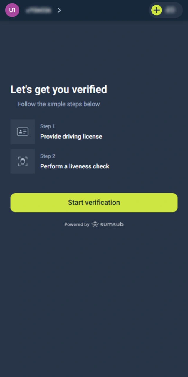 Verify your account before withdrawing funds from CopyBet.